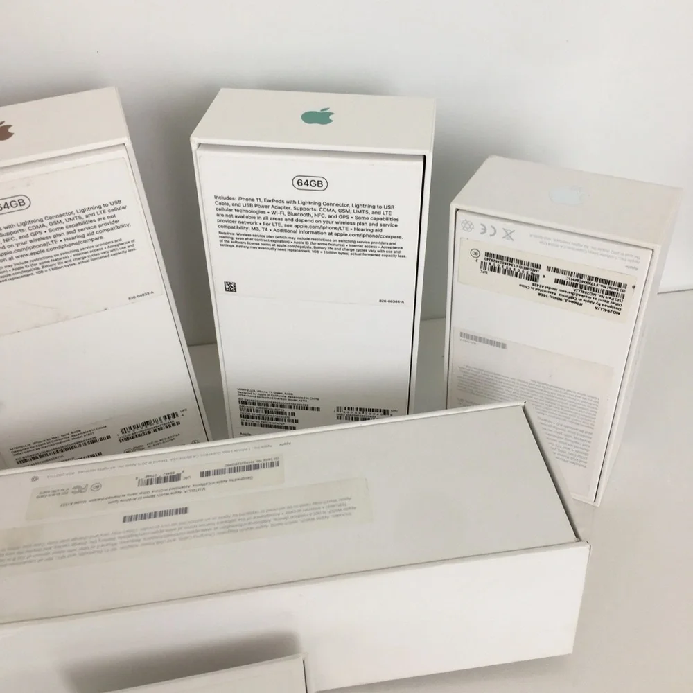 Apple iPhone & Watch Box Bundle 6 Empty Boxes Resale Repurpose Crafts Gag Gift